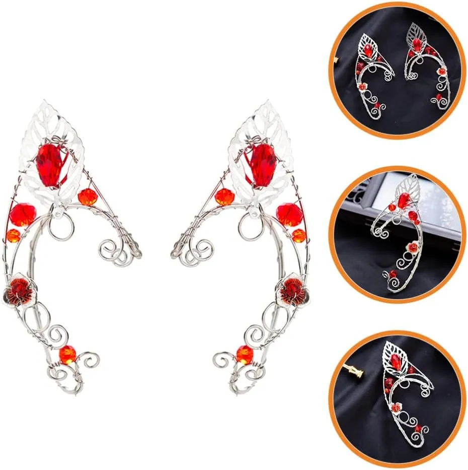 1 Pair Elf Earrings Earring Cuffs and Wraps for Ears Earring Cuffs for Women Elf Ears for Women Ear Cuffs Fairy Jewelry Fairy Earrings Elf Ear Cuff Earrings Cuff