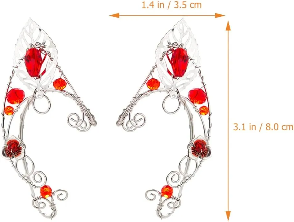 1 Pair Elf Earrings Earring Cuffs and Wraps for Ears Earring Cuffs for Women Elf Ears for Women Ear Cuffs Fairy Jewelry Fairy Earrings Elf Ear Cuff Earrings Cuff