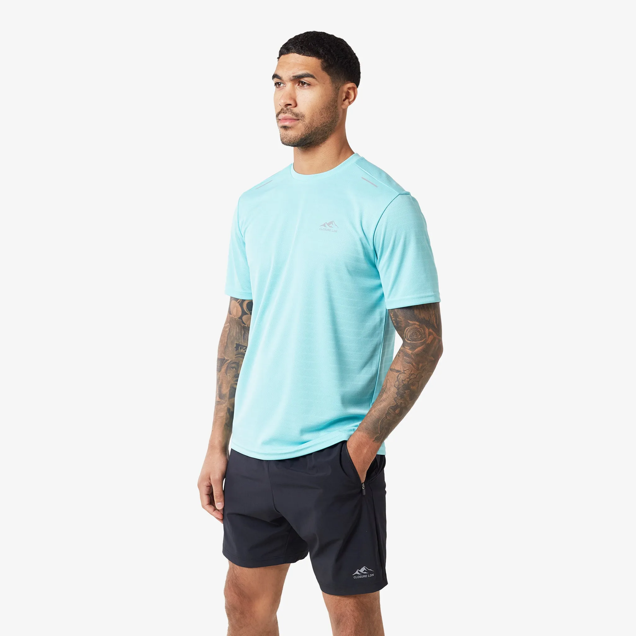 2-Pack Training T-Shirts | Aqua/Teal