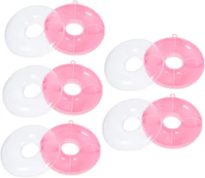 5Pcs Translucent Jewelry Organizer Box for DIY Accessories Durable Hair Bow Tie Clip Scrunchie Holder with Divider Multifunctional Desktop Storage