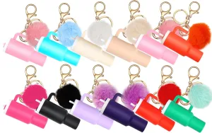 8pcs or 12pcs Mini Tumbler Keychain for Stanley Cup Cute Chapstick Holder Key Chain Charms Backpack for Women Girls