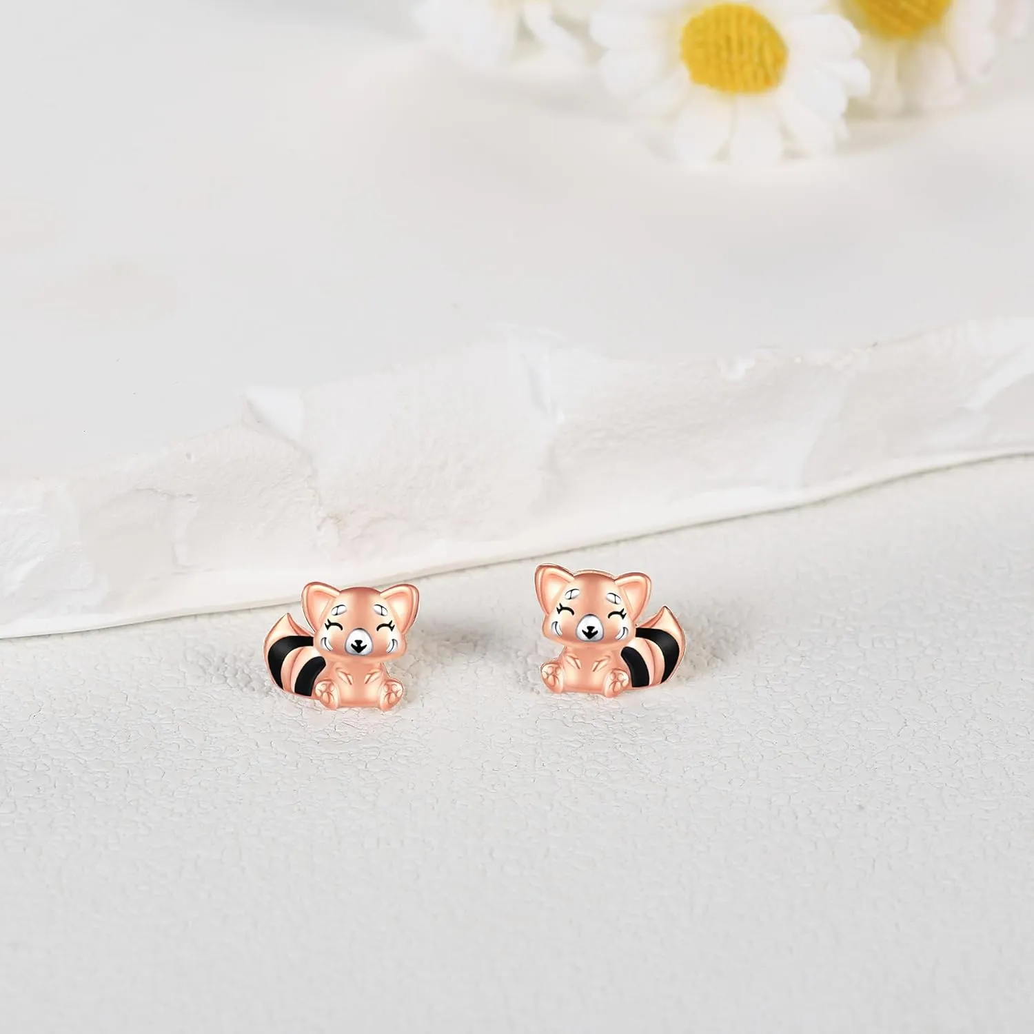 925 Sterling Silver Animal Studs Earrings Cute Red Panda/Highland Cow/Axolotl/Eagle/Zebra/Strawberry Cow/Manatee Studs Jewelry Birthday Gifts for Women