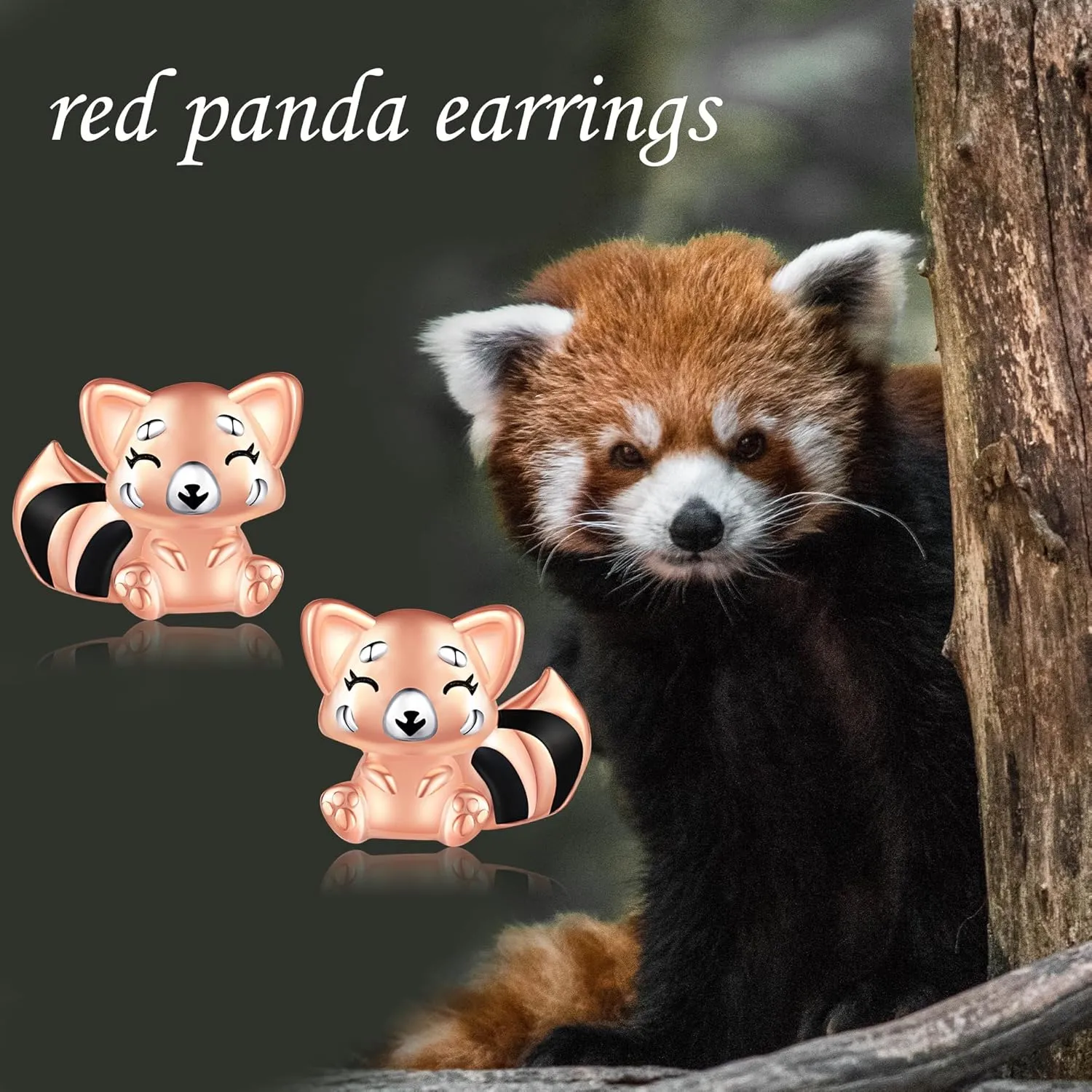 925 Sterling Silver Animal Studs Earrings Cute Red Panda/Highland Cow/Axolotl/Eagle/Zebra/Strawberry Cow/Manatee Studs Jewelry Birthday Gifts for Women