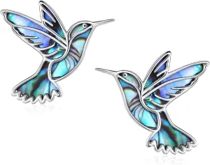 Animal Stud Earrings 925 Sterling Silver Elephant/Unicorn/Chicken/Flamingo/Highland Cow/Hummingbird Earrings Animal Jewelry Gifts for Women