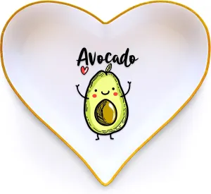 Avocado Ring Holder Dish Tray, Gifts For Women Teens Girls Kids, Avocado Lovers Themed Stuff Accessories Things Decor Merch, Home Room Ring Earrings Necklace Organizer Holder!