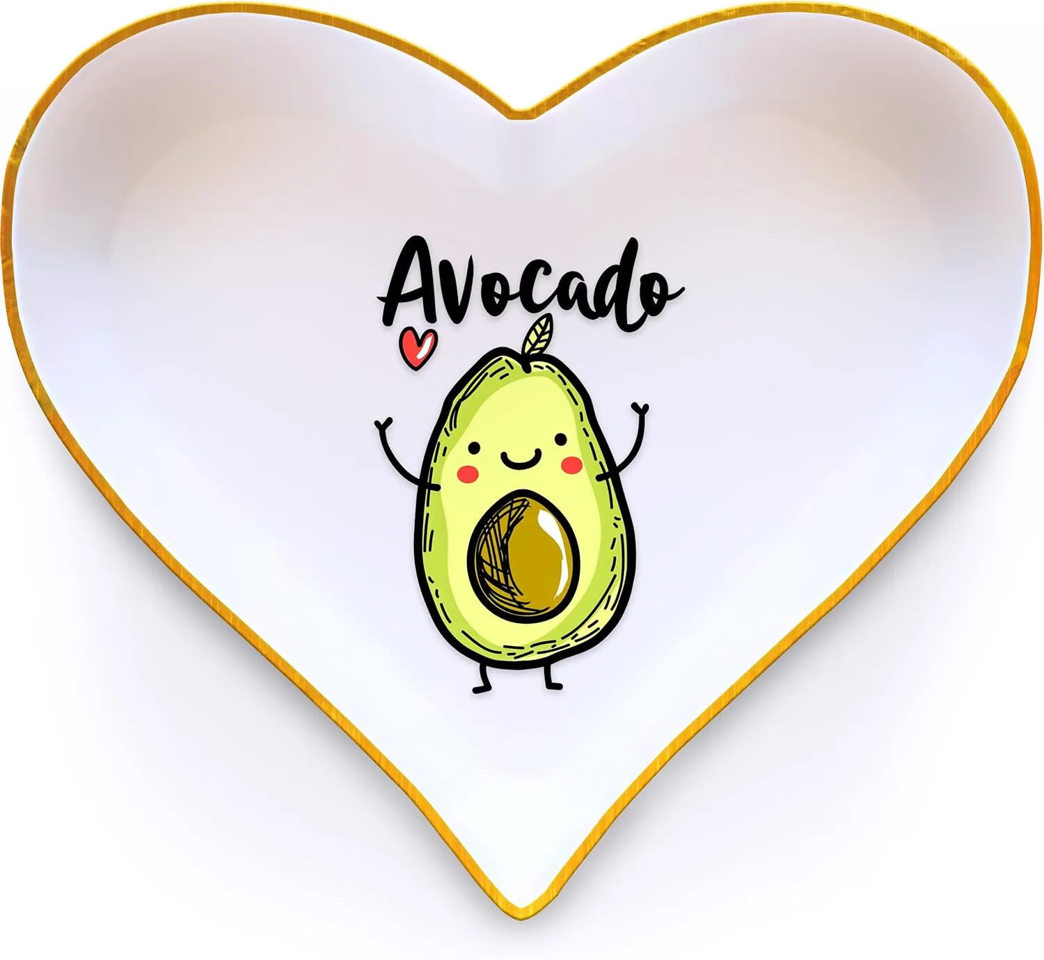 Avocado Ring Holder Dish Tray, Gifts For Women Teens Girls Kids, Avocado Lovers Themed Stuff Accessories Things Decor Merch, Home Room Ring Earrings Necklace Organizer Holder!