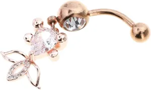 BESPORTBLE Chic Belly Button Ring Set Rhinestone Navel Ring Jewelry Stylish and Comfortable for Daily Wear