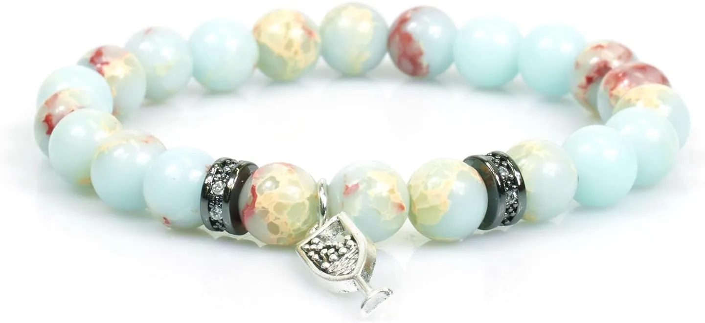 Birthday Gifts for Her, Natural Healing Stone Beaded Bracelets for Women, Birthday Bracelet Gifts for Wife, Mom, Grandma, Best Friend, Bestie, Bracelet for Her Birthday