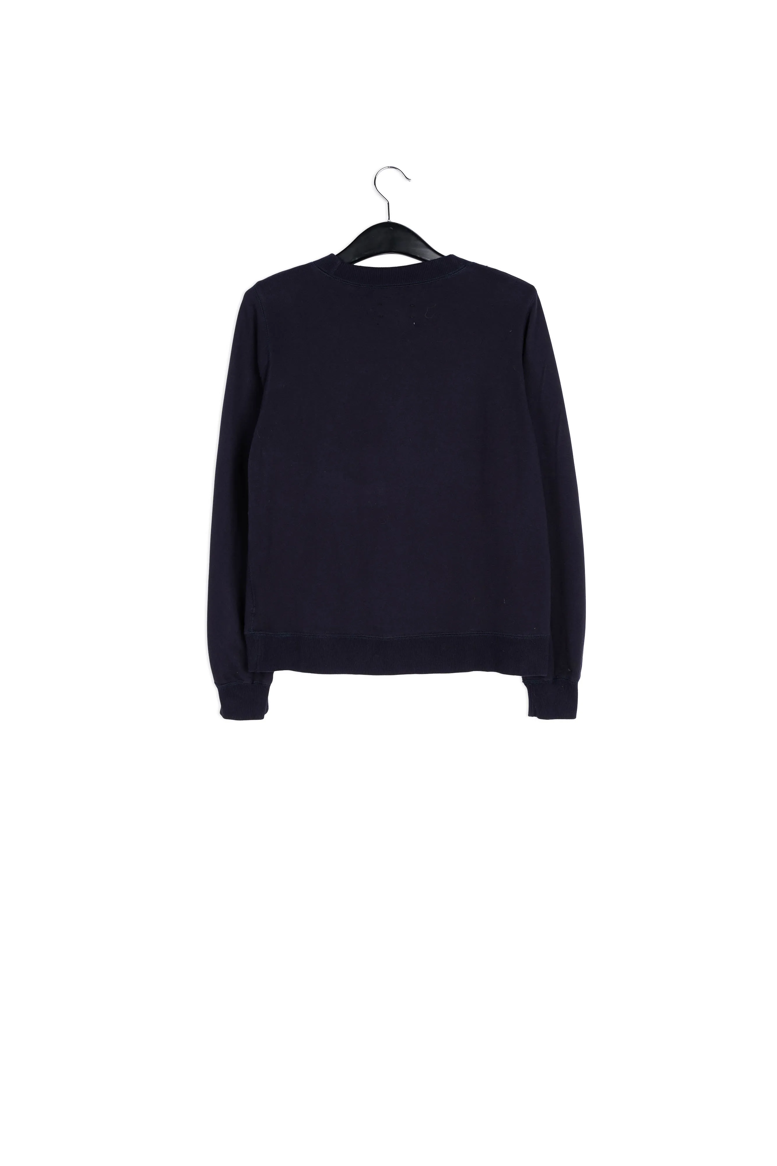 Black sweatshirt with sequin embroidery