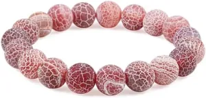 Buddha Rosary Bracelet 10mm Natural Stone Weathered Beaded Bracelet Men Women Elastic Bracelets Bangles Prayer Yoga