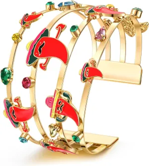 BVGA Cinco De Mayo Bracelet for Women Statement Mexican Sombrero Chili Donkey Avocado Cuff Bracelet Mexican Fiesta Jewelry Accessories Cinco De Mayo Outfits Party Favors Gifts