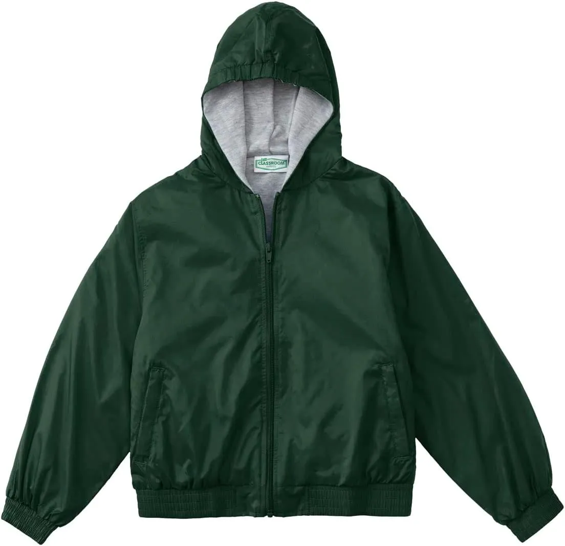 CLASSROOM Big Boys' Uniform Lined Bomber Jacket, Hunter, Medium