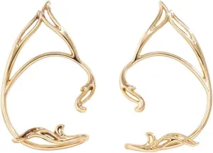 Clip-On Ear Cuffs for Women - Boho Ear Wraps Non-Piercing Earring Jewelry for Cartilage Climber Cosplay Prom