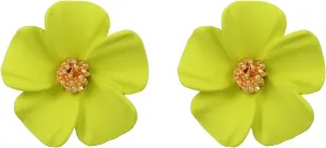 Coadipress Boho Flower Stud Earrings for Women - Unique Colorful Daisy Shaped Earrings - Bohemian Chic Statement Floral Jewelry Gift