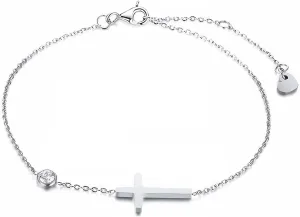 Cross Bracelet for Women Dainty Gold Diamond CZ Bracelets Jewelry Gifts for Women Religious Gift To Daughter Best Friend