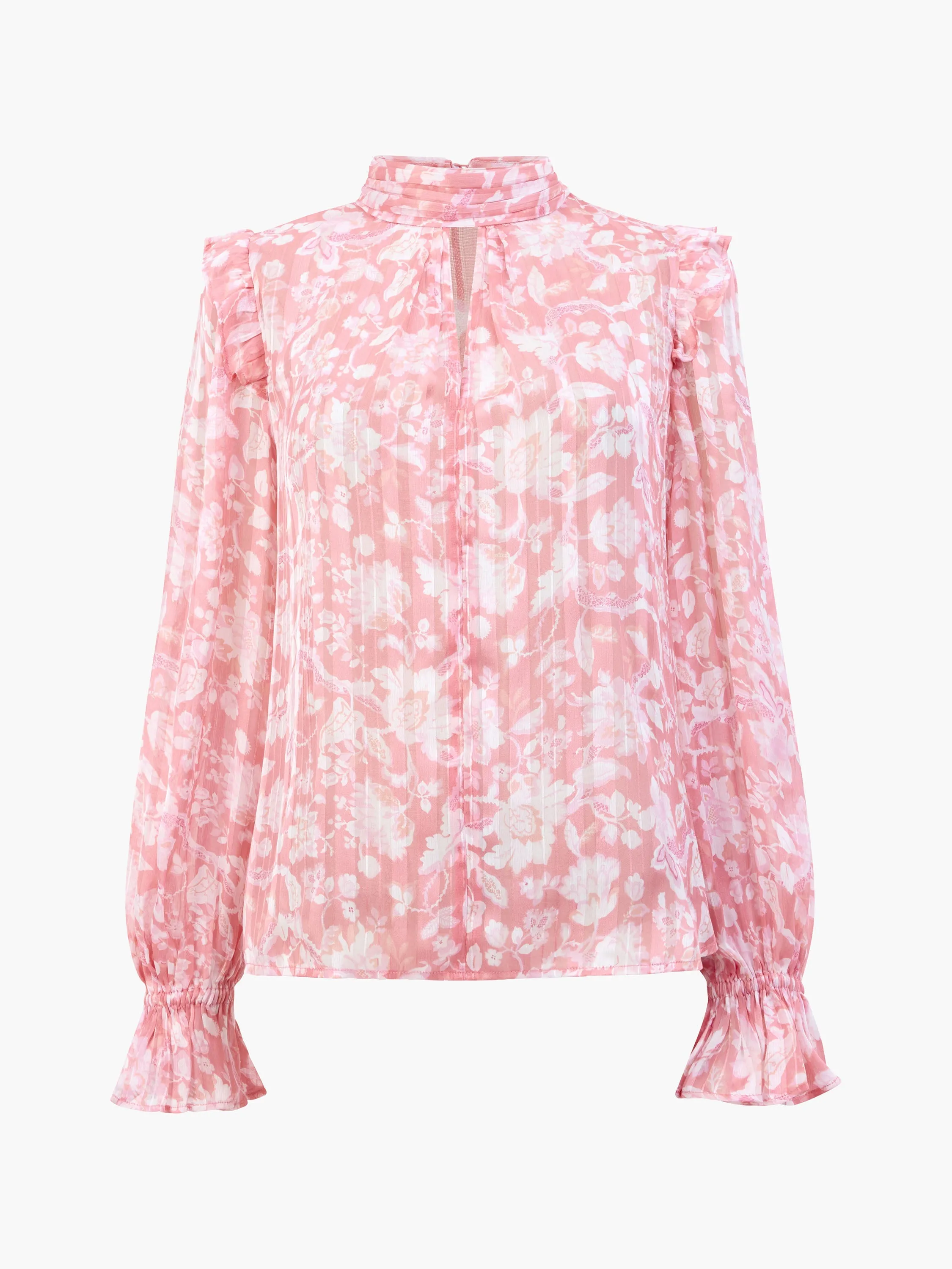 Cynthia Frill Long Sleeve Top
