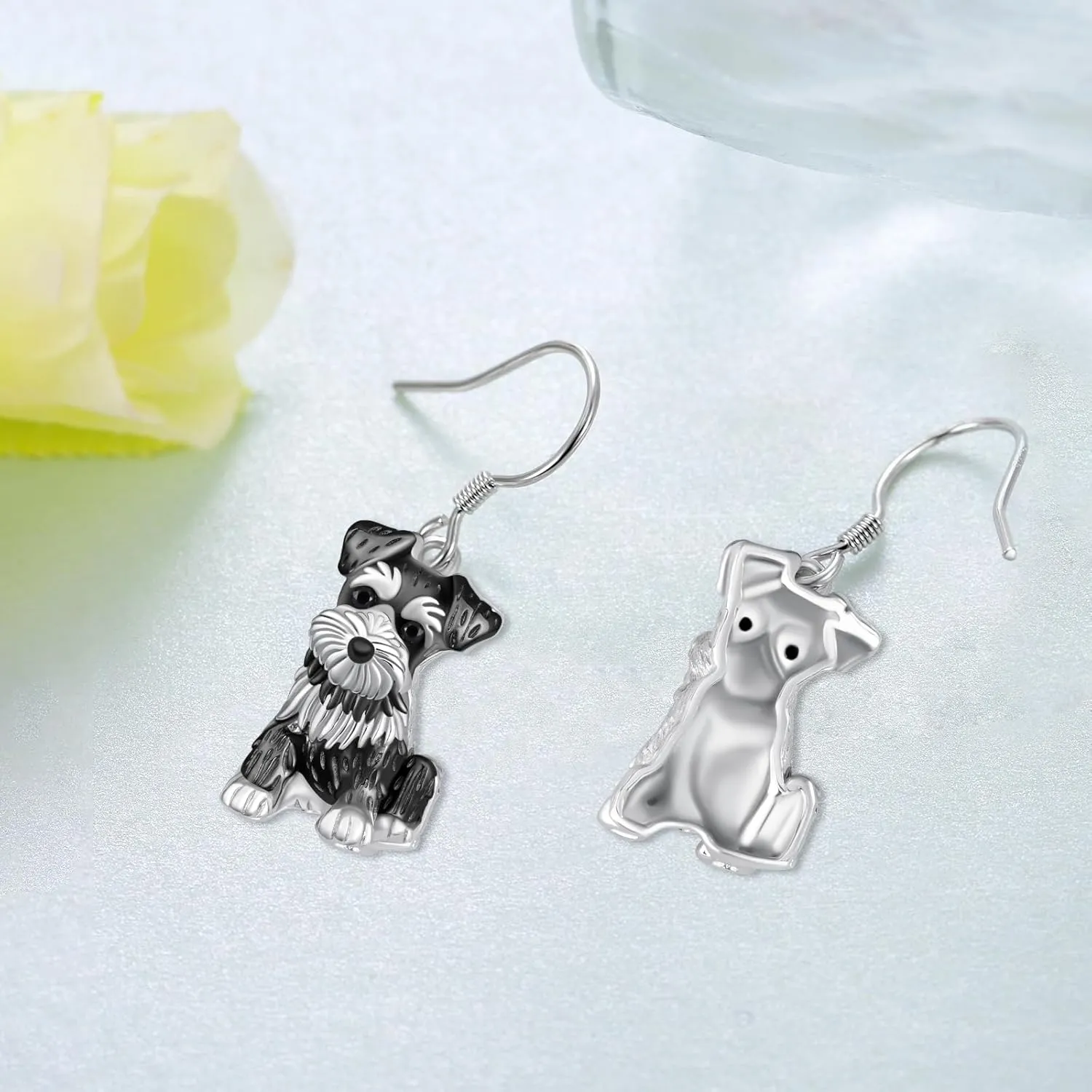 Dachshund/Schnauzer/Corgi/Basset Hound Earrings 925 Sterling Silver Dog Earrings Cute Animal Puppy Dog Jewelry Gifts for Women