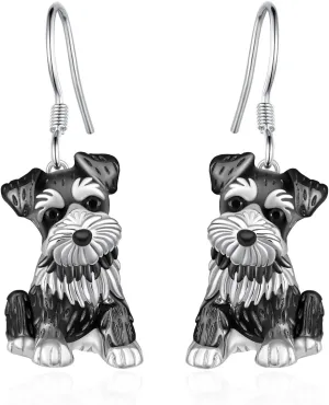 Dachshund/Schnauzer/Corgi/Basset Hound Earrings 925 Sterling Silver Dog Earrings Cute Animal Puppy Dog Jewelry Gifts for Women
