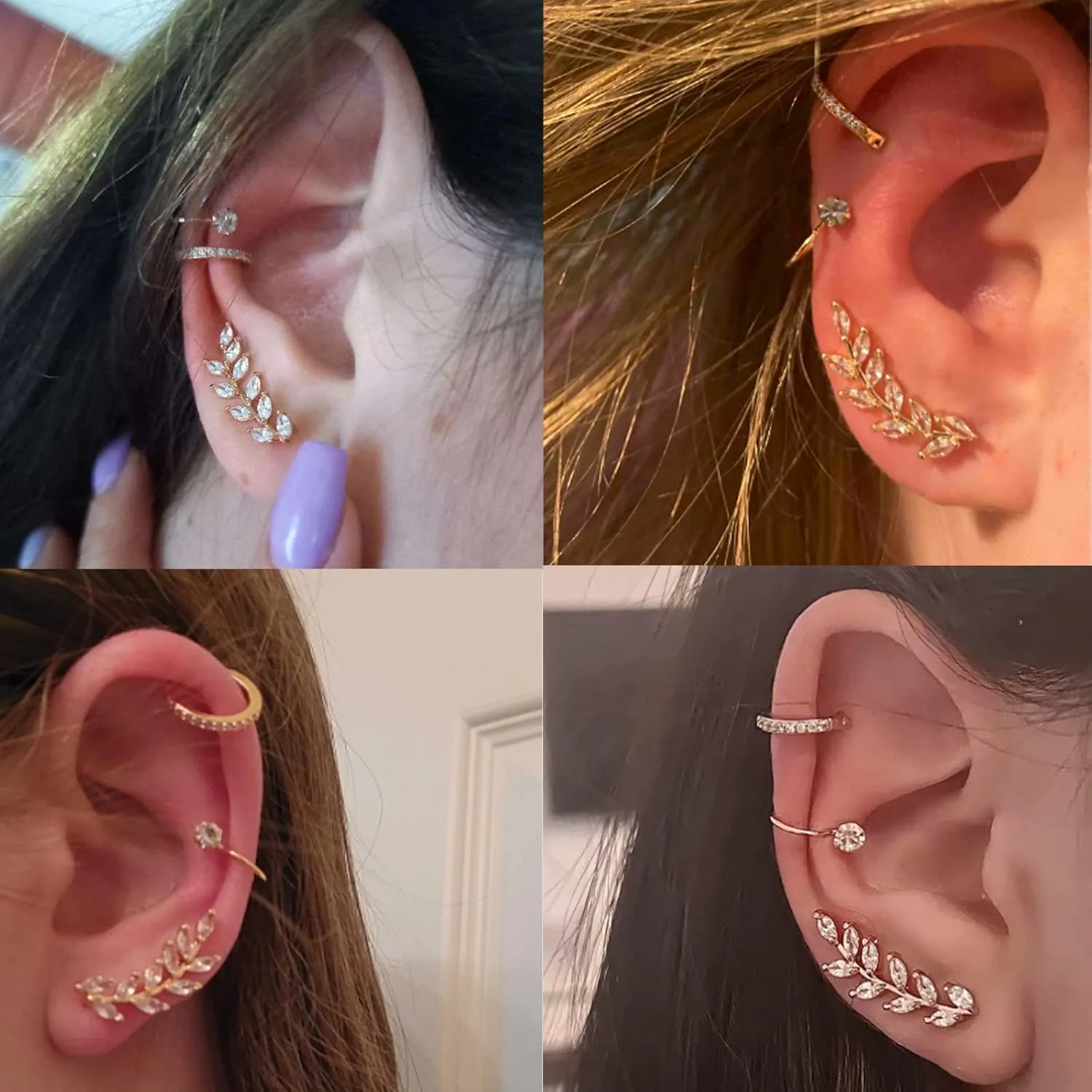 Ear Cuffs Non Piercing Ear Cuff Earrings for Women Trendy Stuff Ear Cuffs Earrings Cartilage Earring Jewelry Couple Gifts Boho Summer Beach Essentials