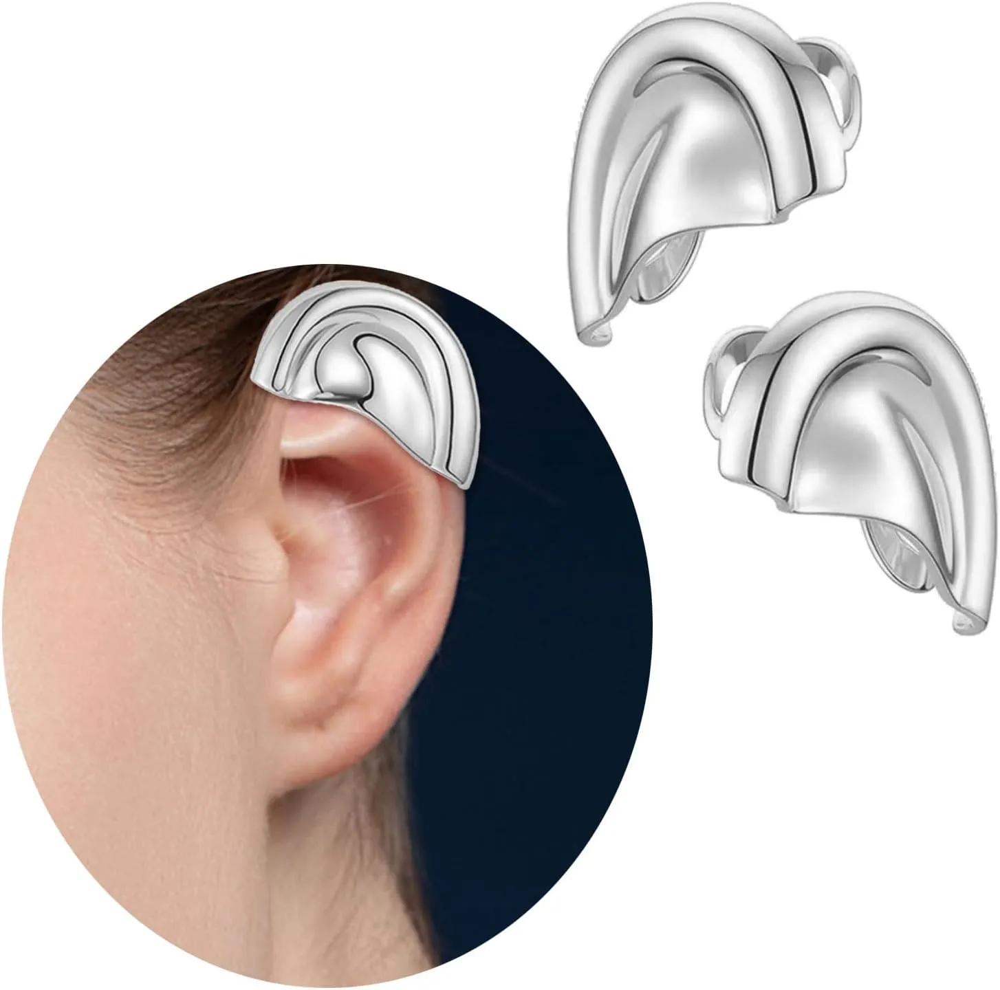 Elegant Half Circular Ear Cuff For Women Fashion Jewelry Allergy Resistant Design For Parties And Everyday Wear