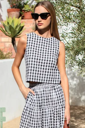 Emerson Fry Gingham Studio Top