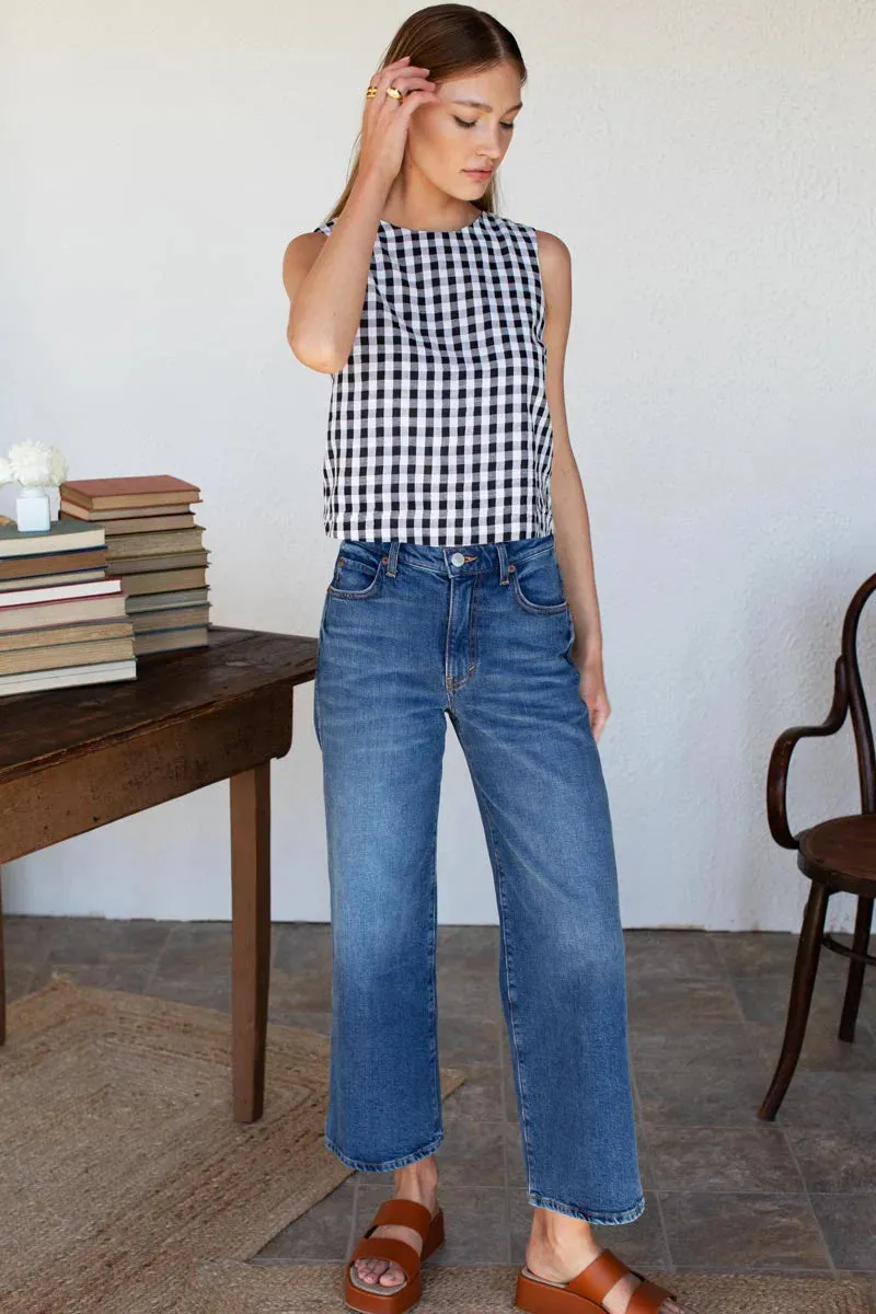 Emerson Fry Gingham Studio Top