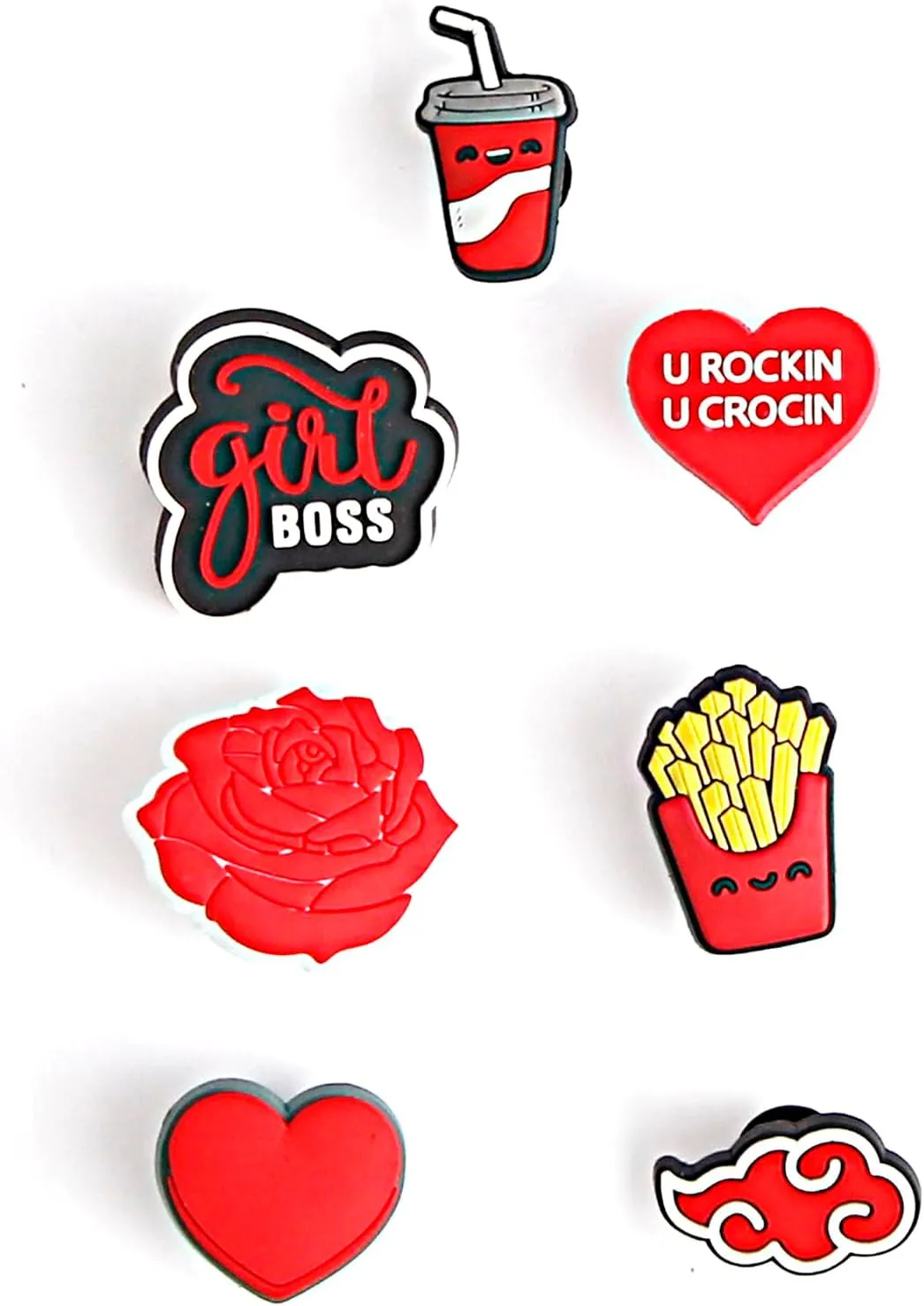 Giggles & Grownups GIGBITZ 30 pcs Cute Shoe Decoration Charms - Random Designs for Shirts, Bracelets, Purses. Ideal for Parties, Birthdays! Girls, Boys, Kids