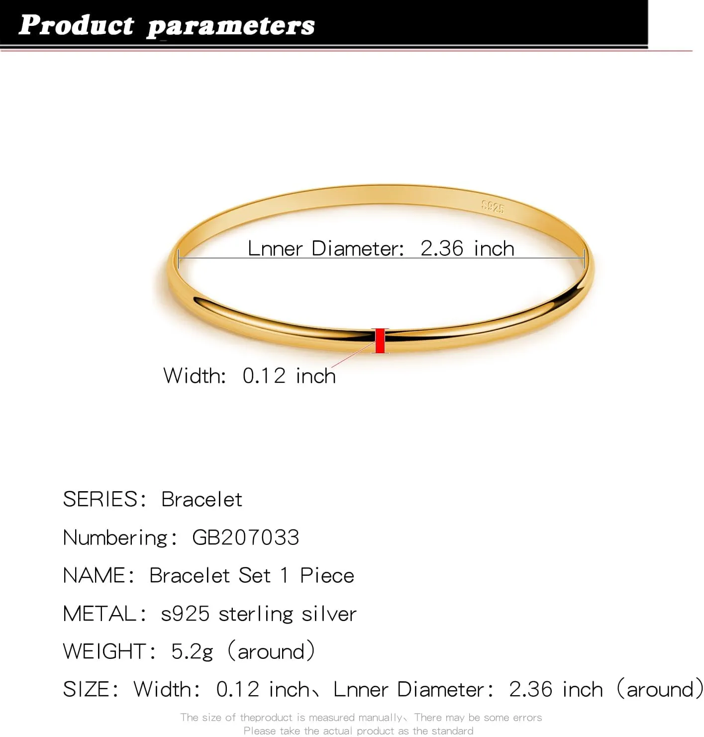 H&Beautimer Solid 925 Sterling Silver Bangle Bracelet 0.08'' Twisted/Glossy Bracelet for Women Girls 24K Gold/Rose Gold Round Bangle 1/2/3 Loop Party Jewelry Thanksgiving Gift