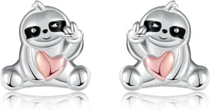 Horse/Sloth/Chicken/Mermaid/Pumpkin/Pearl/Tulip Christmas Earrings S925 Sterling Silver Animal Jewelry Gifts for Women Girls