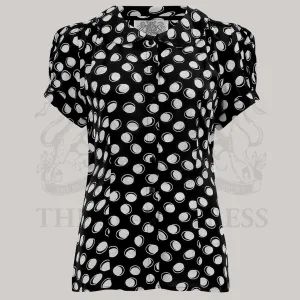 Jive Blouse in Black Moonshine