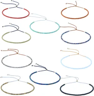 KELITCH Bohemia Tassels Friendship Bracelet Handmade Beaded Charm Bangles New Jewelry 10 PCS (10 PCS Color 77)