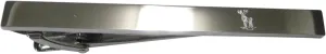 Kiola Designs Silver Toned Etched Sleek Full Stag Deer Tie Clip