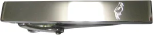 Kiola Designs Silver Toned Etched Sleek Small Tropical Bird Skinny Tie Clip