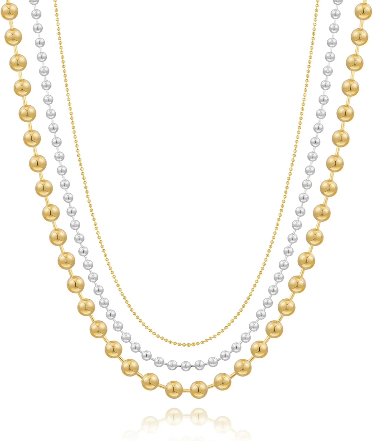 LILIE&WHITE Gold And Silver Chain Necklace For Women Rope Chain Necklace Chic Link Chunky Gold Necklace Fashion Jewelry
