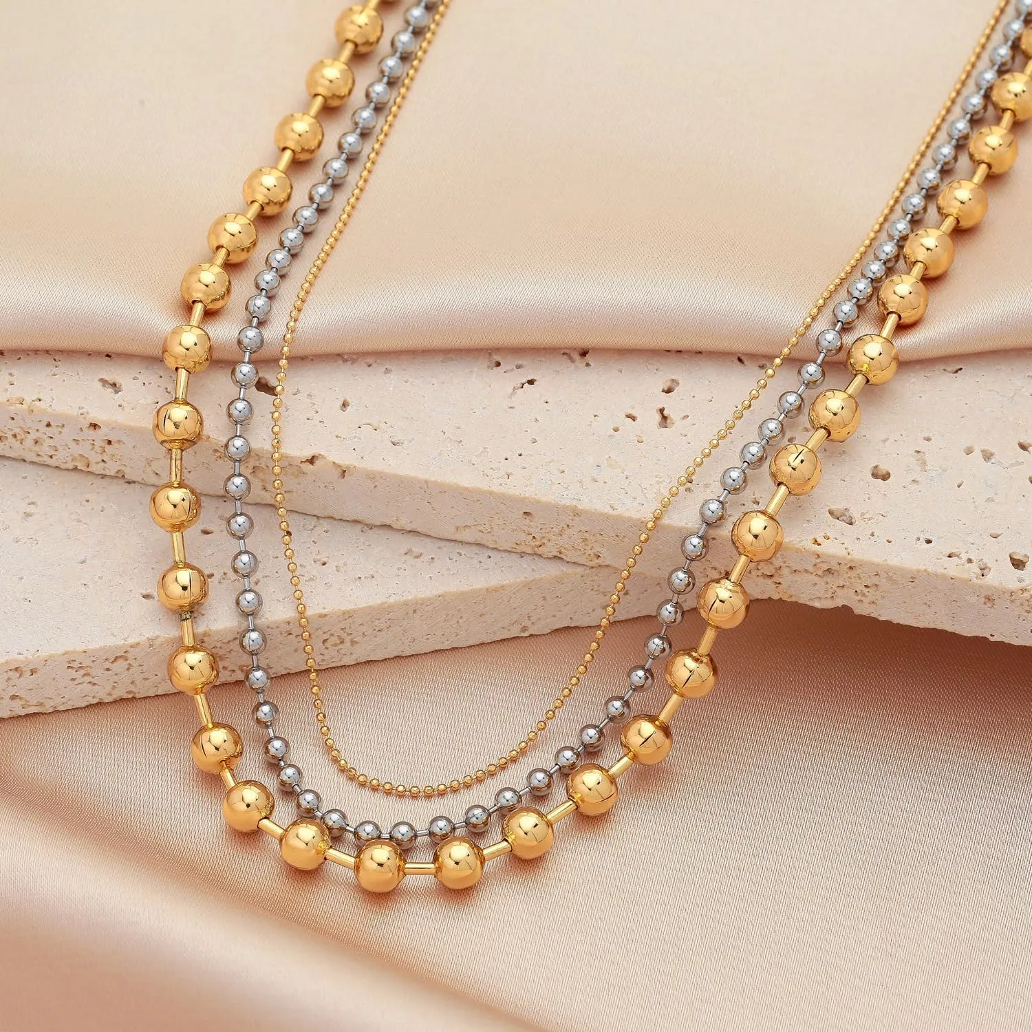 LILIE&WHITE Gold And Silver Chain Necklace For Women Rope Chain Necklace Chic Link Chunky Gold Necklace Fashion Jewelry