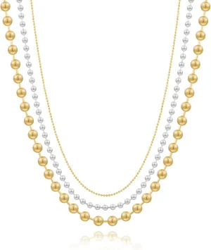 LILIE&WHITE Gold And Silver Chain Necklace For Women Rope Chain Necklace Chic Link Chunky Gold Necklace Fashion Jewelry