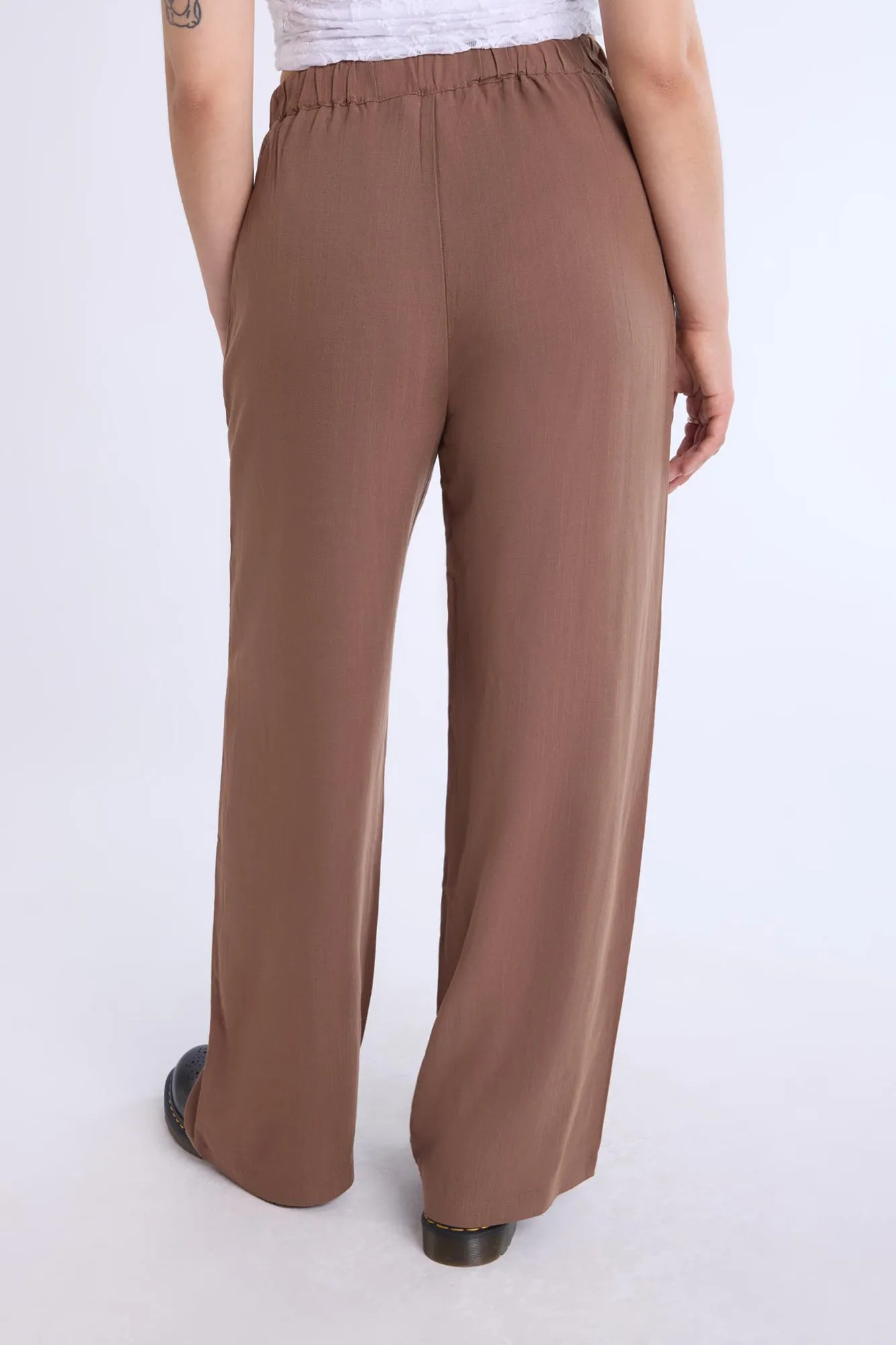 Lined Wide-Leg Pant