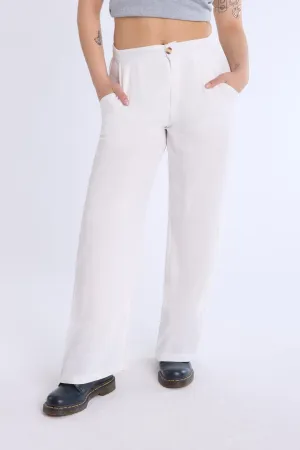 Lined Wide-Leg Pant