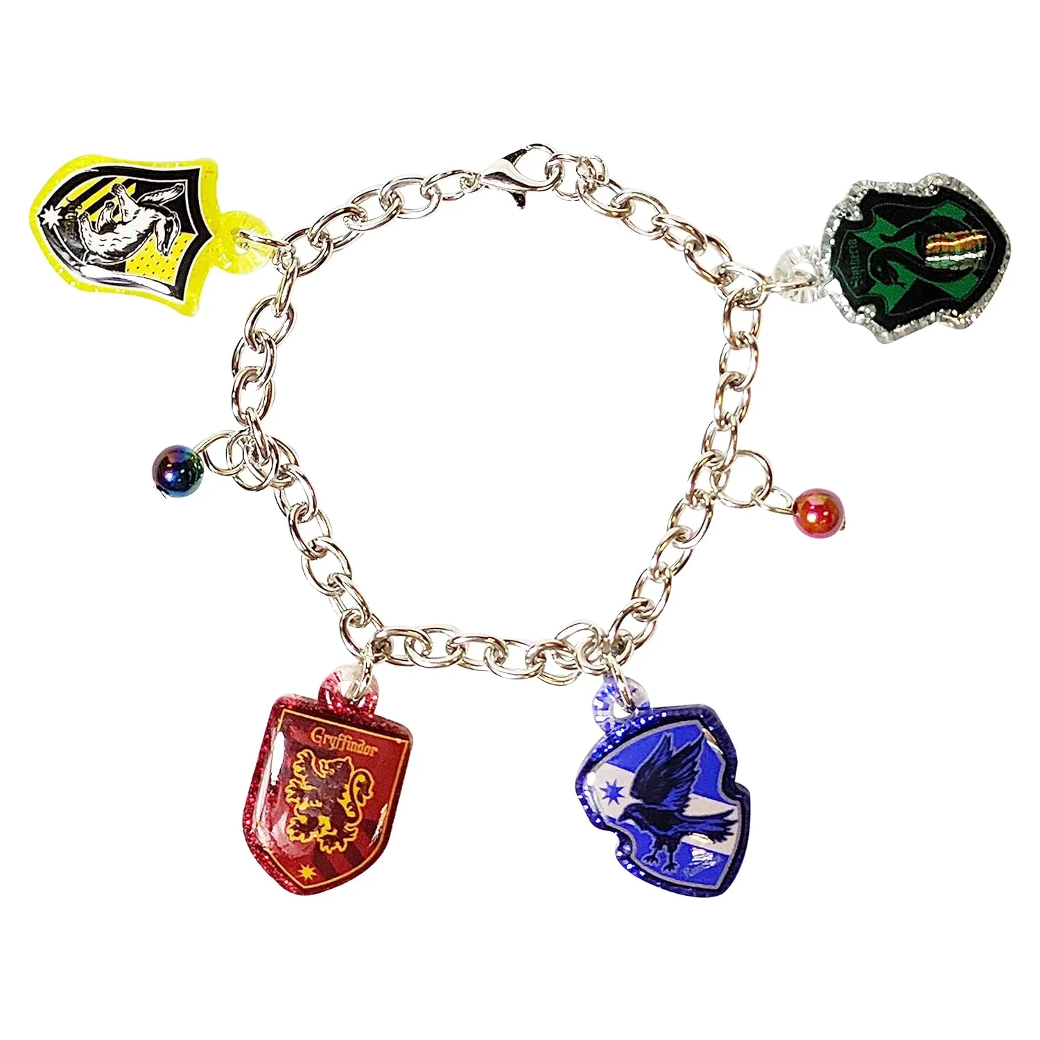 LUV HER Harry Potter 7" Bracelet with 4 Metal Charms, for Boys and Girls, Ages 3 
