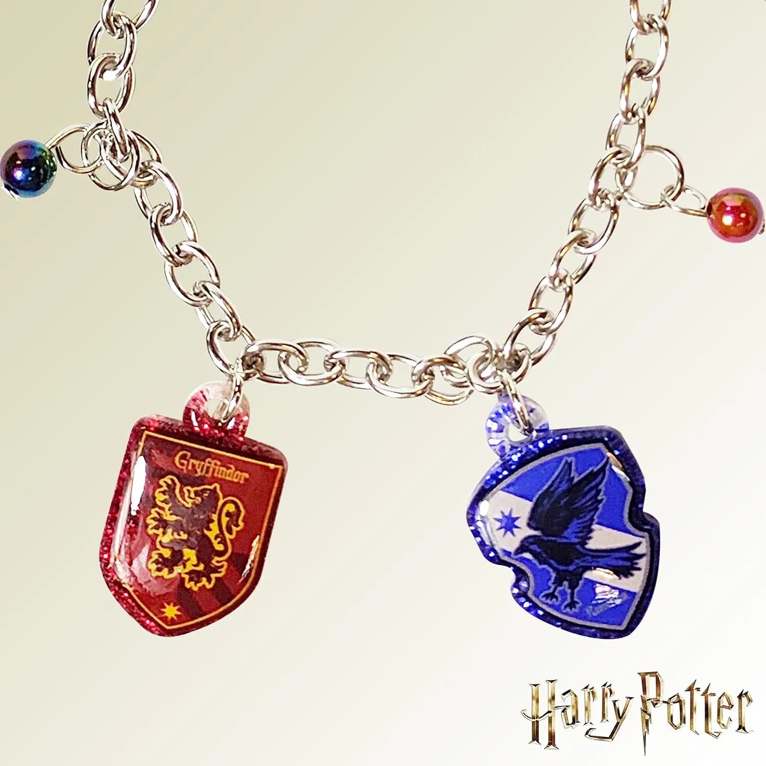 LUV HER Harry Potter 7" Bracelet with 4 Metal Charms, for Boys and Girls, Ages 3 