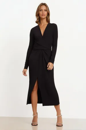 Melat wrap midi dress by Velvet