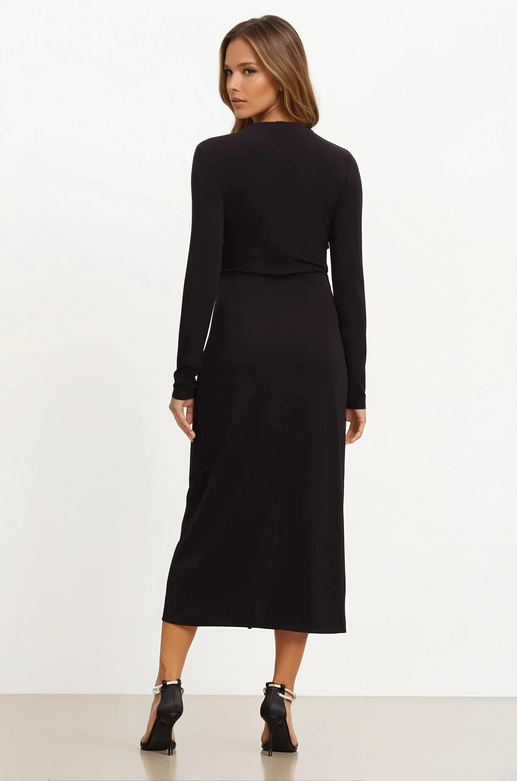Melat wrap midi dress by Velvet