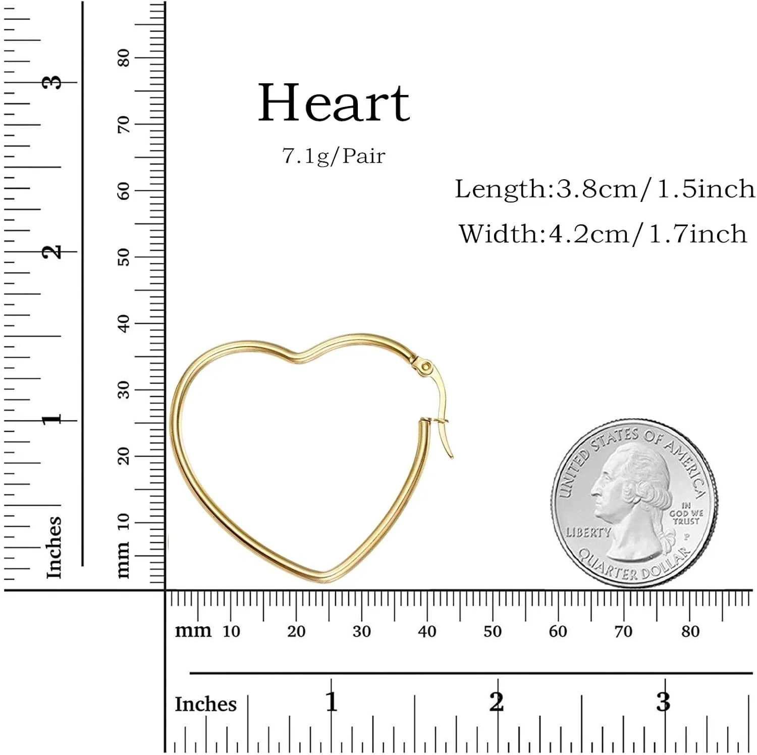 MengPa Hoop Earrings for Women Black Gold Plated Loops Drop Earring Fashion Jewelry