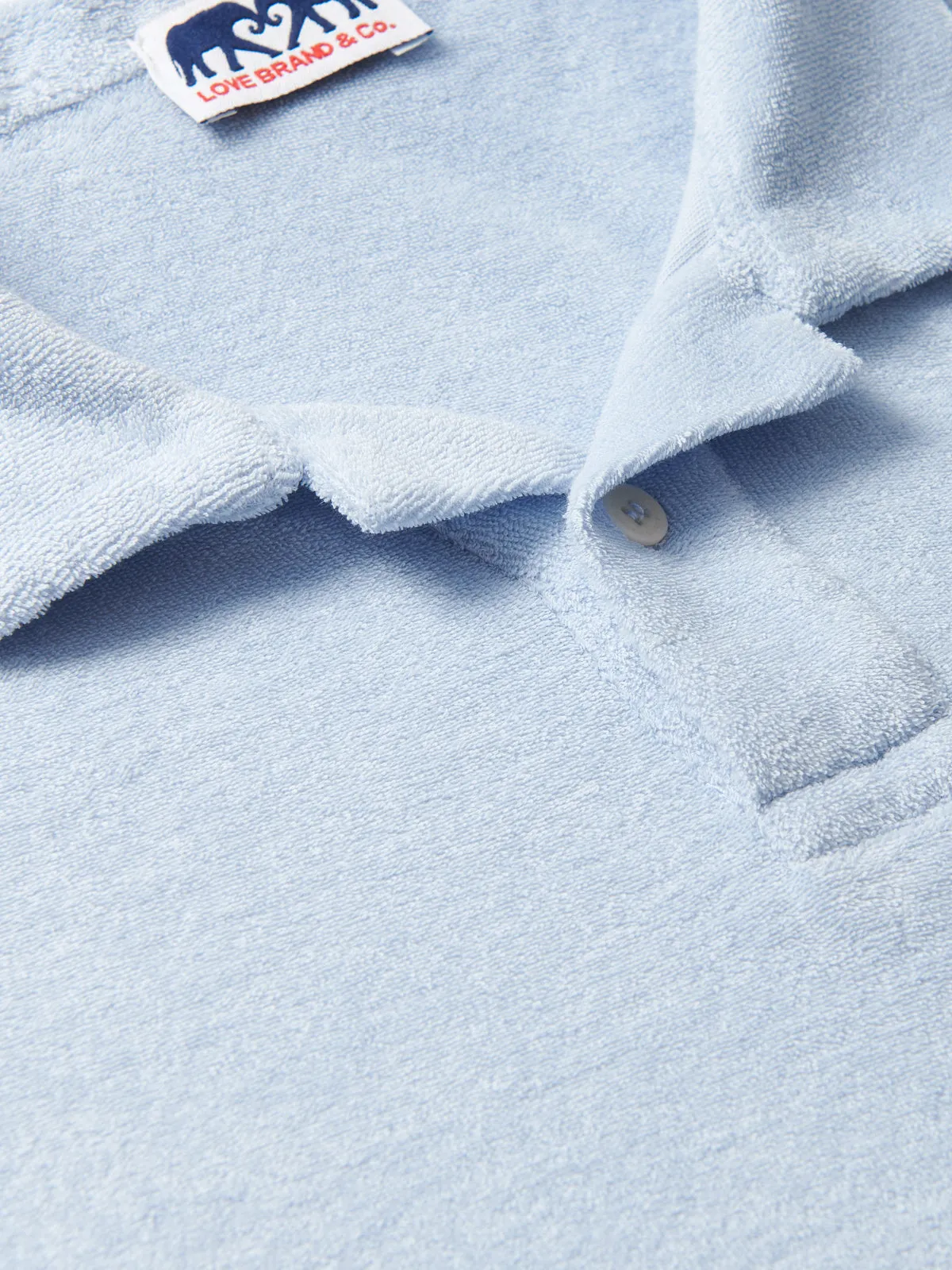 Men's Sky Blue Powell Terry Polo Shirt