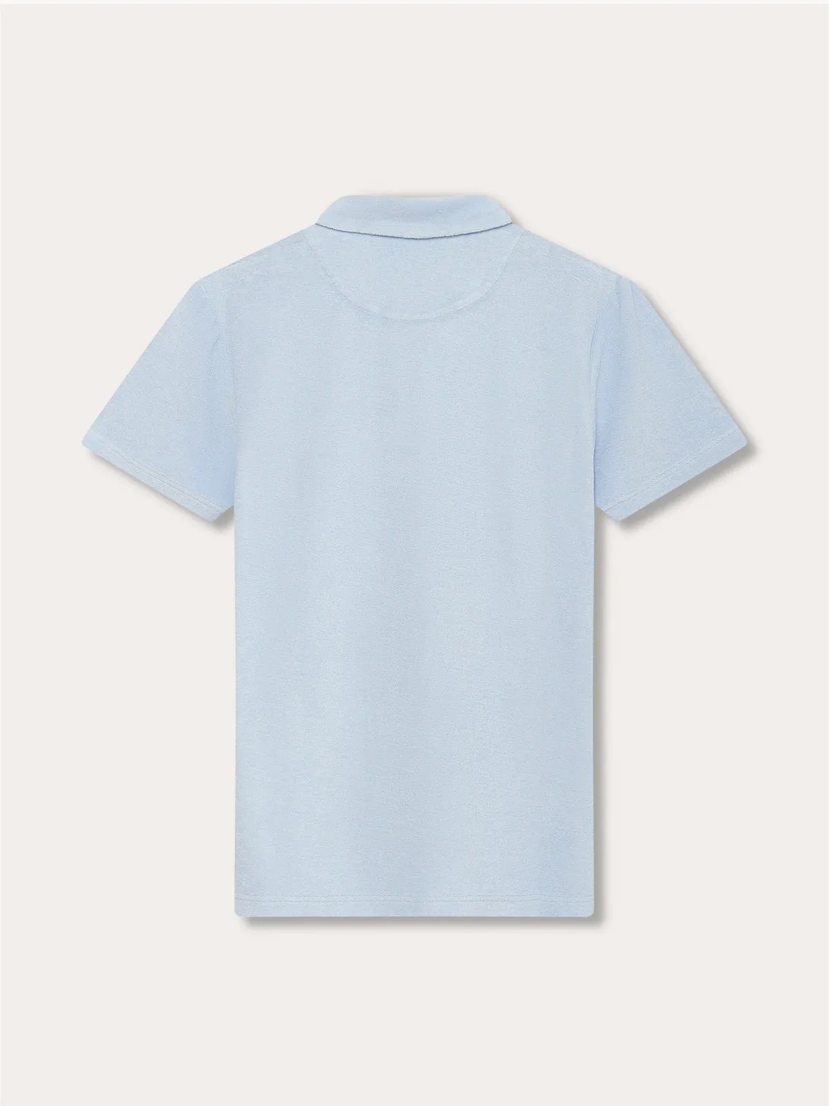 Men's Sky Blue Powell Terry Polo Shirt