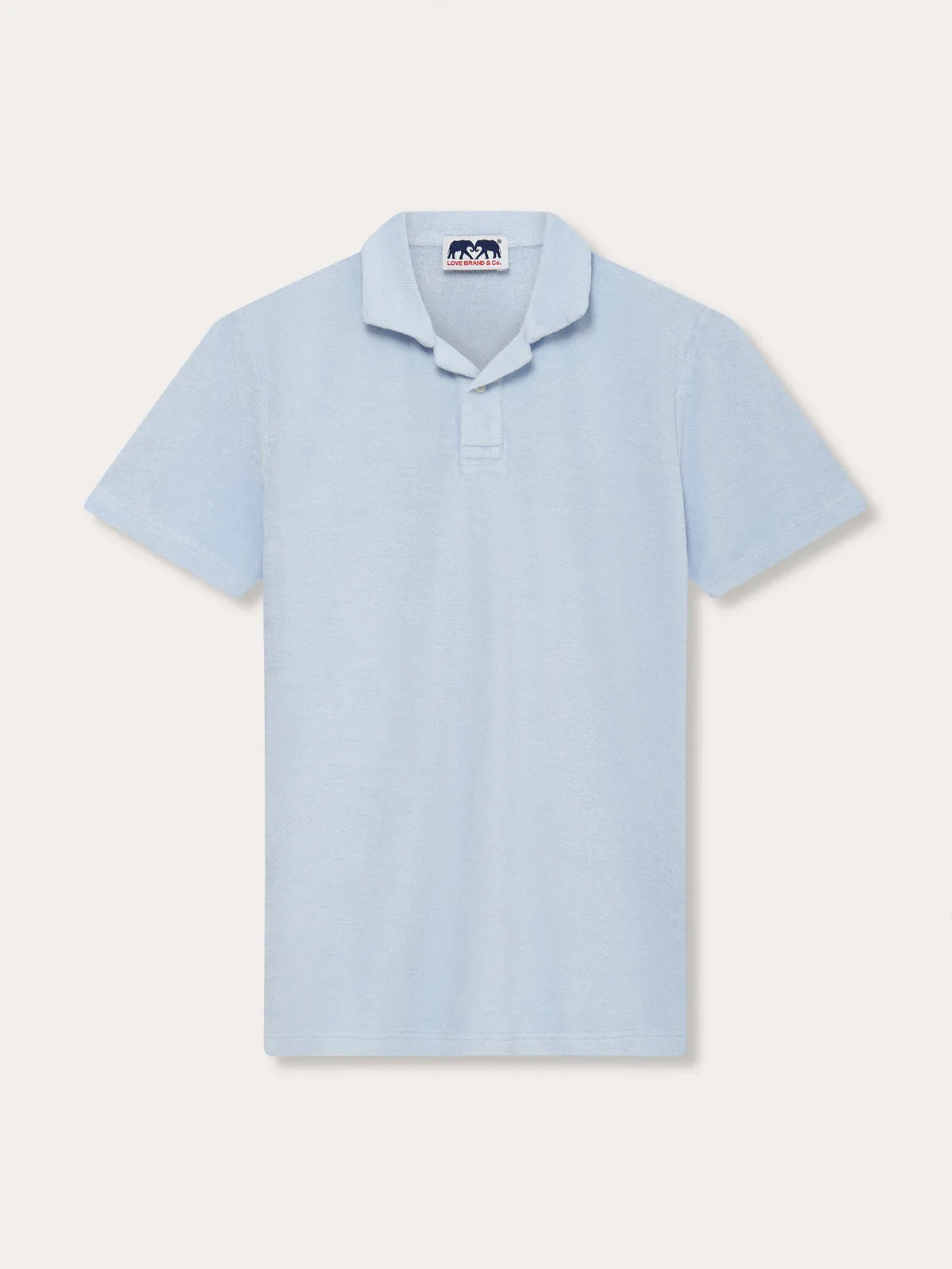 Men's Sky Blue Powell Terry Polo Shirt
