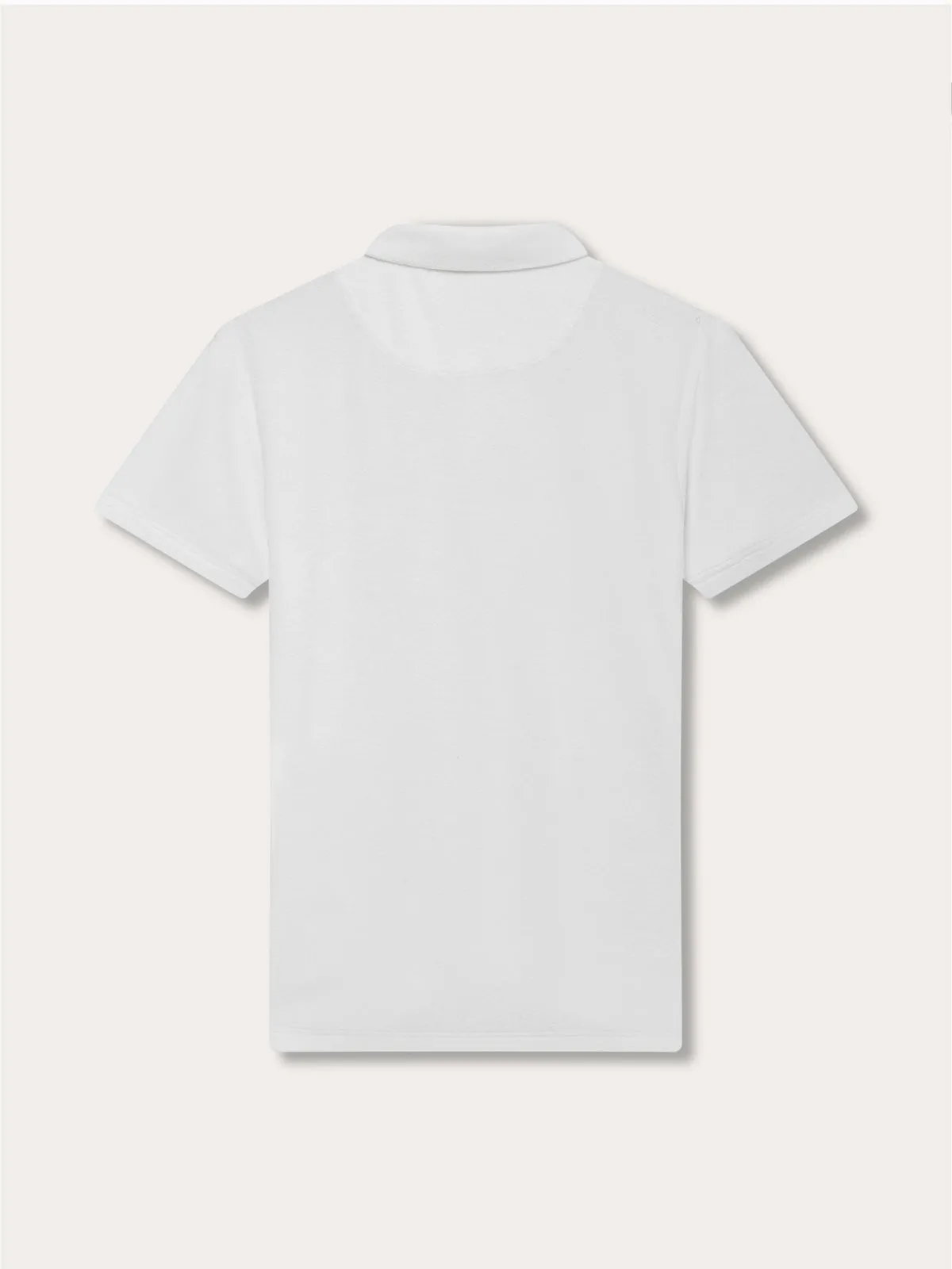Men's White Powell Terry Polo Shirt