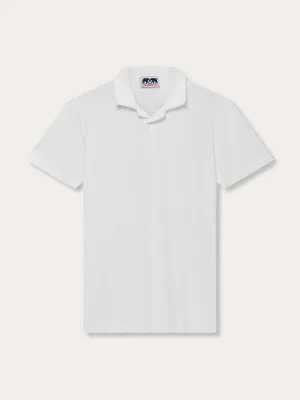 Men's White Powell Terry Polo Shirt