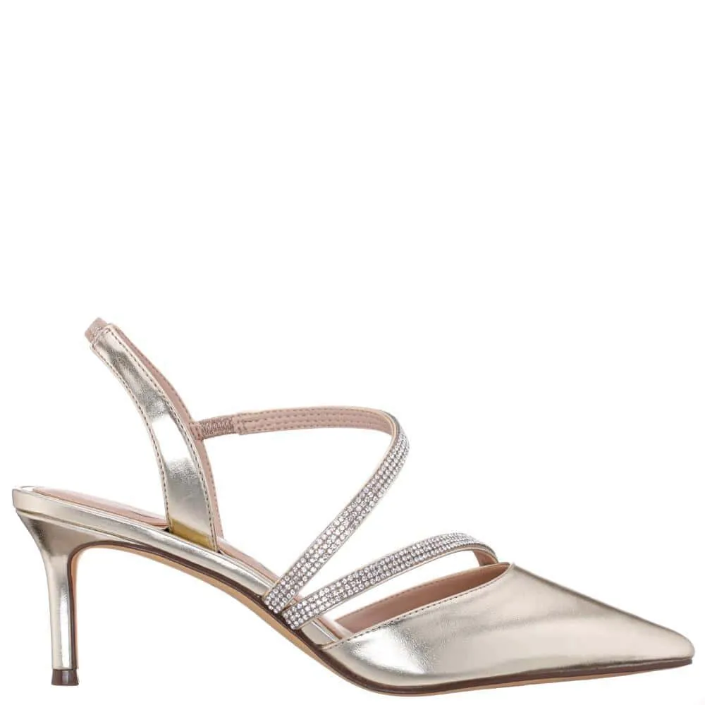 Nela Heel in Platino Met Foil