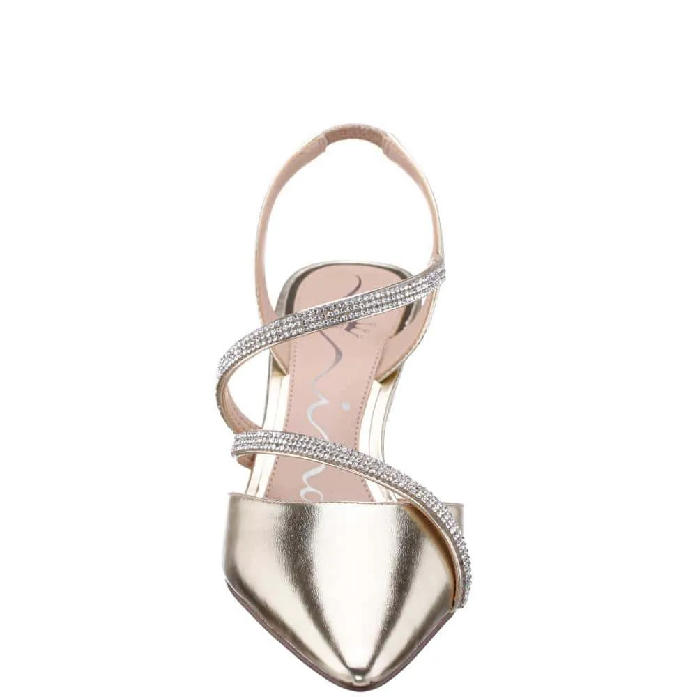 Nela Heel in Platino Met Foil